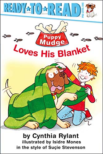 Puppy Mudge loves his blanket