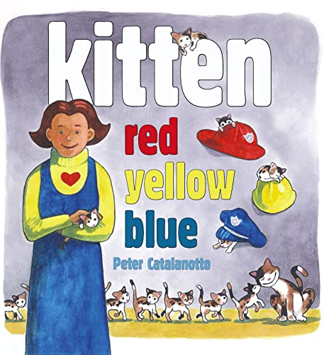 Kitten red, yellow, blue