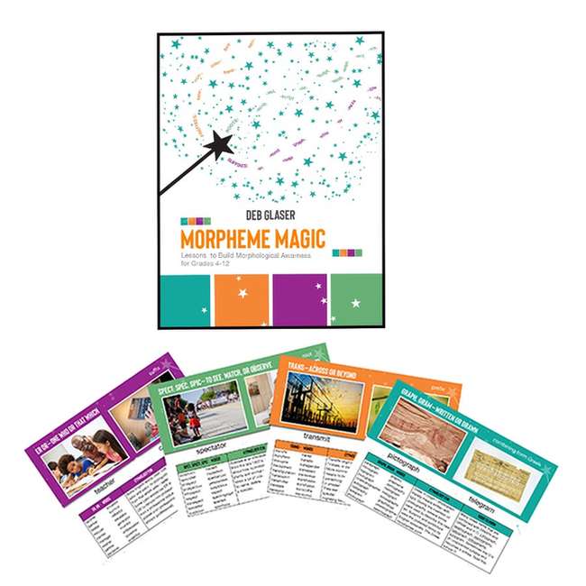 Morpheme Magic Set : Lessons to Build Morphological Awareness for Grades 4-12 (includes Morpheme Magic Wall Cards).