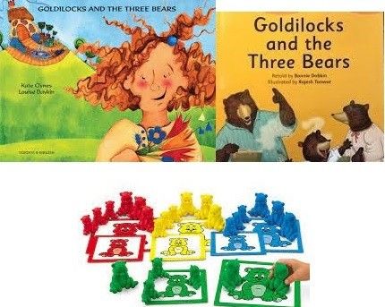 Goldilocks and the Three Bears Interactive Media Kit : Includes fiction, nonfiction, Spanish language books, counting bears, and an interactive storytelling kit