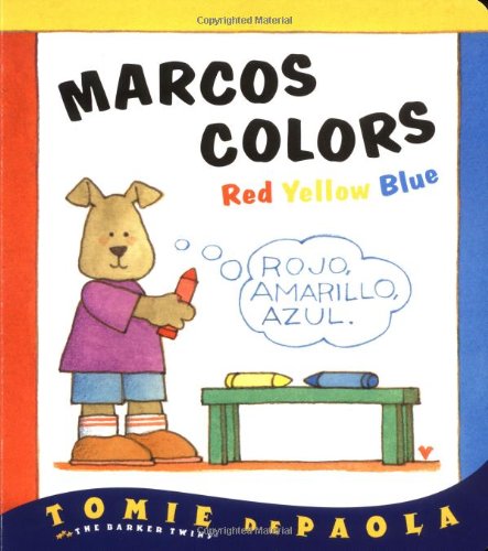 Marcos colors  : red, yellow, blue = rojo, amarillo, azul