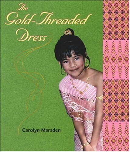 The gold-threaded dress