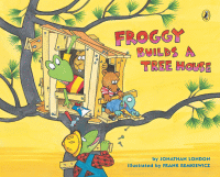 Froggy builds a tree house