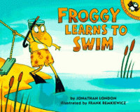 Froggy learns to swim