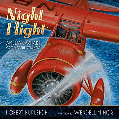 Night flight-- Amelia Earhart crosses th