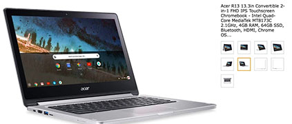 Touch Screen Chromebook - Convertible 2