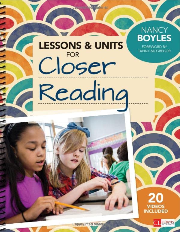 Lessons & Units for Closer Reading